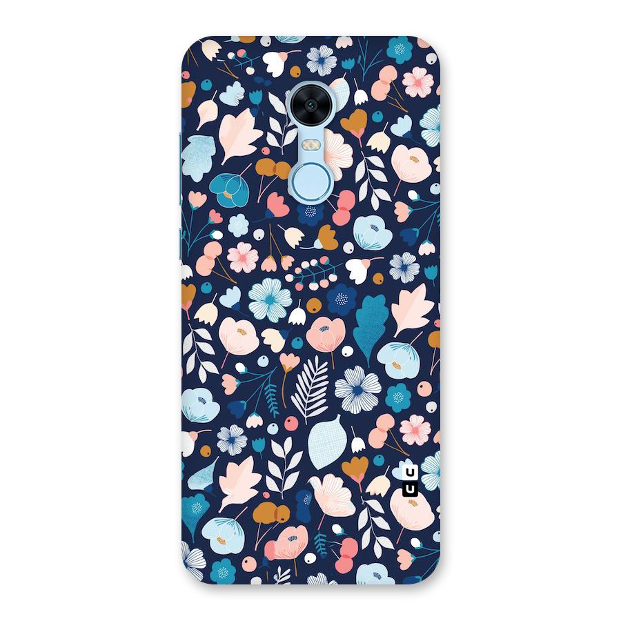 Blue Floral Back Case for Redmi Note 5