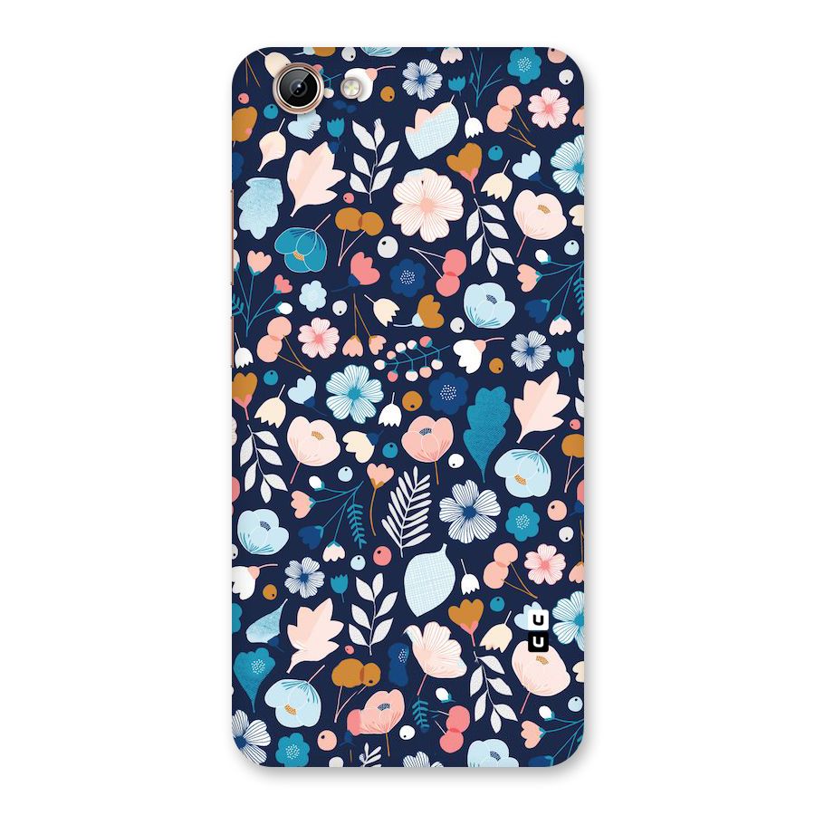 Blue Floral Back Case for Vivo Y71i