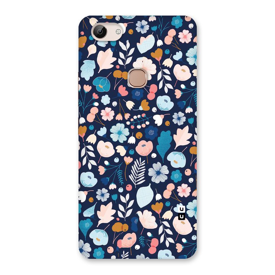 Blue Floral Back Case for Vivo Y83