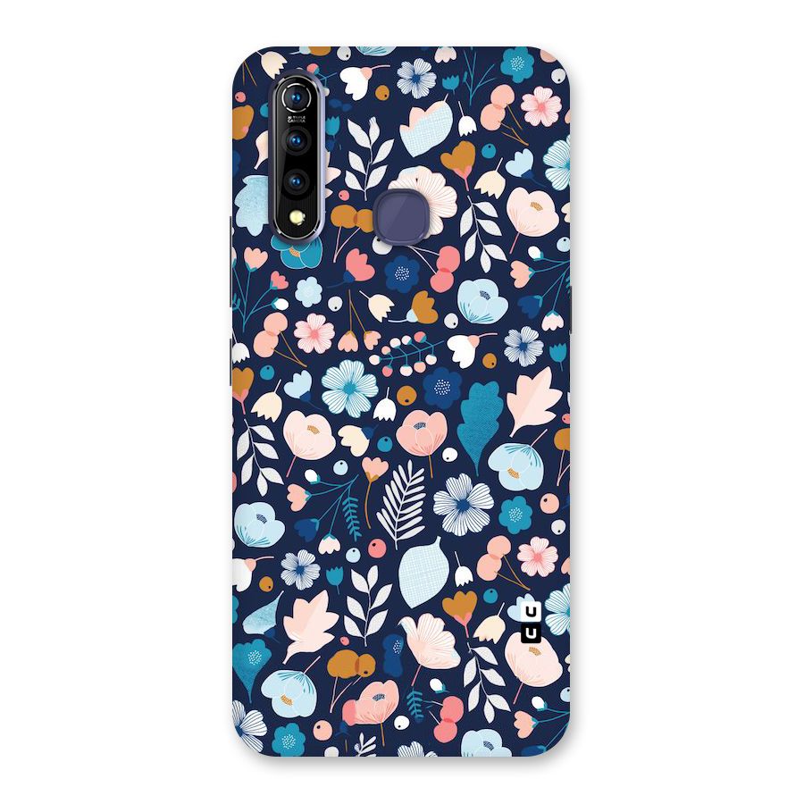 Blue Floral Back Case for Vivo Z1 Pro