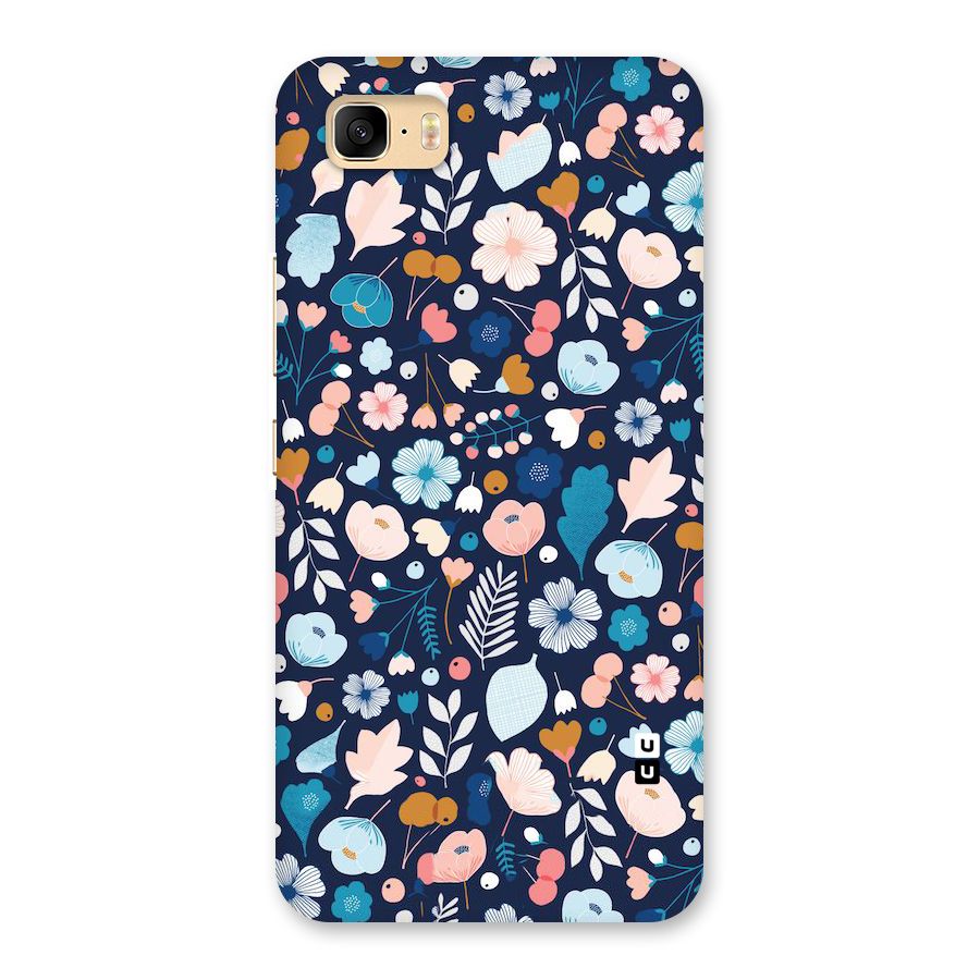 Blue Floral Back Case for Zenfone 3s Max