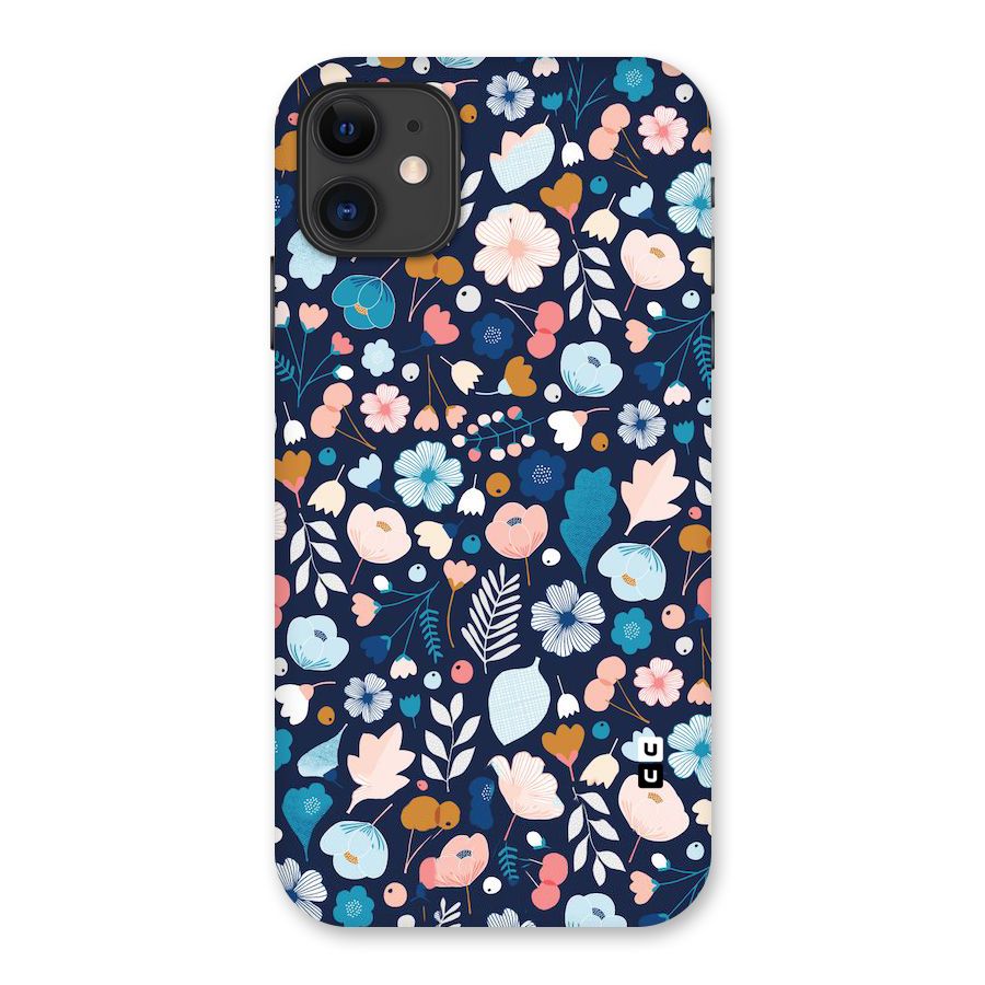 Blue Floral Back Case for iPhone 11