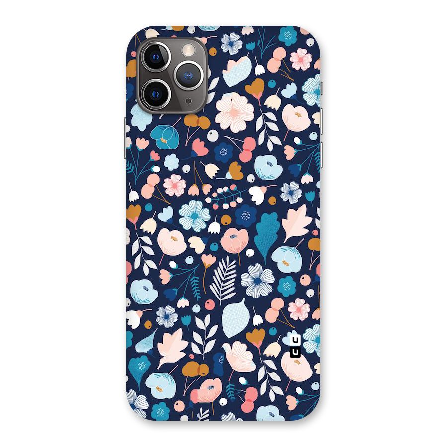 Blue Floral Back Case for iPhone 11 Pro Max