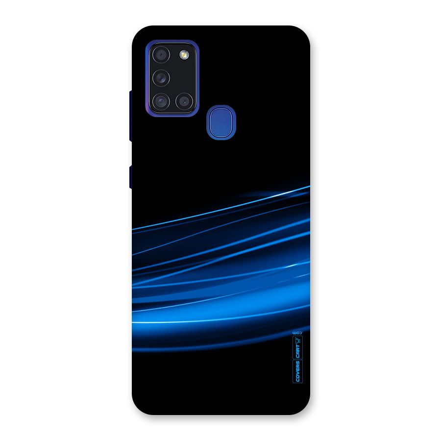 Blue Flow Back Case for Galaxy A21s