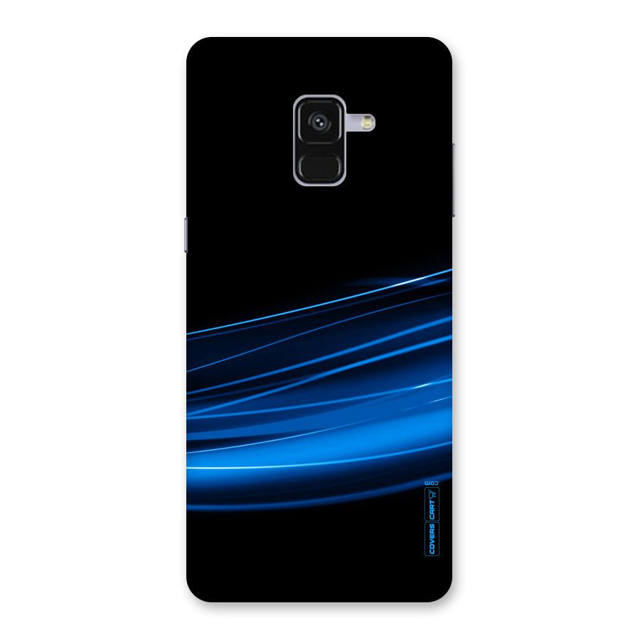 Blue Flow Back Case for Galaxy A8 Plus