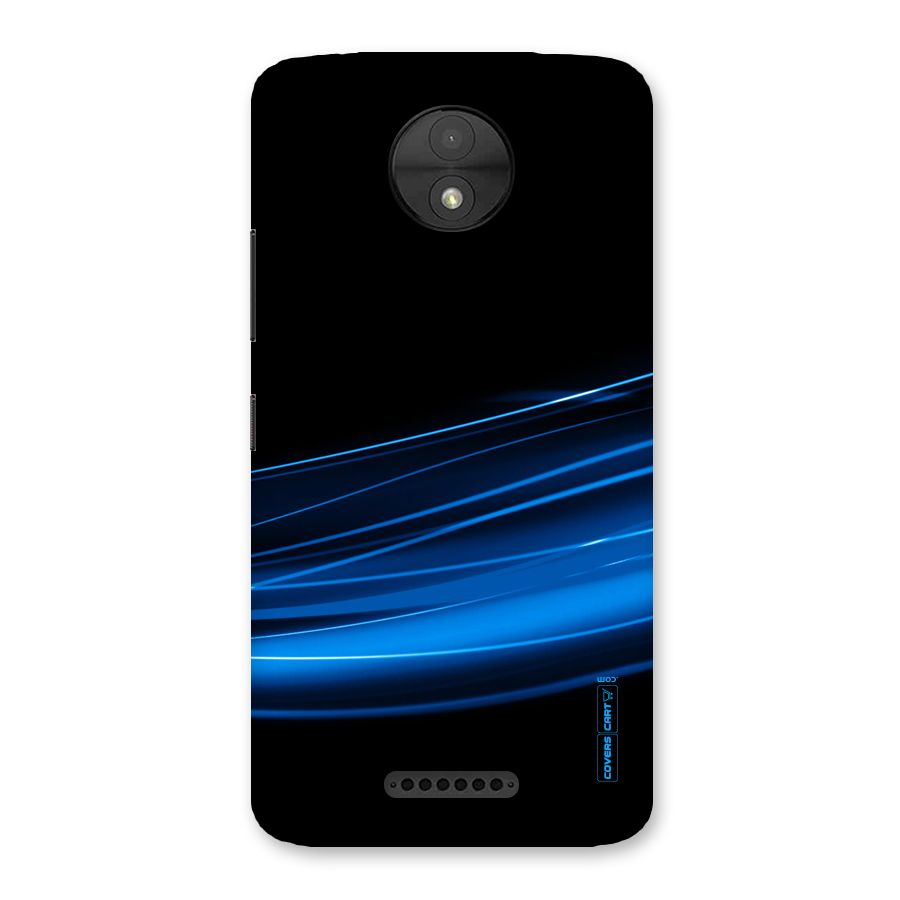 Blue Flow Back Case for Moto C