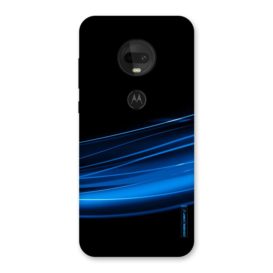 Blue Flow Back Case for Moto G7