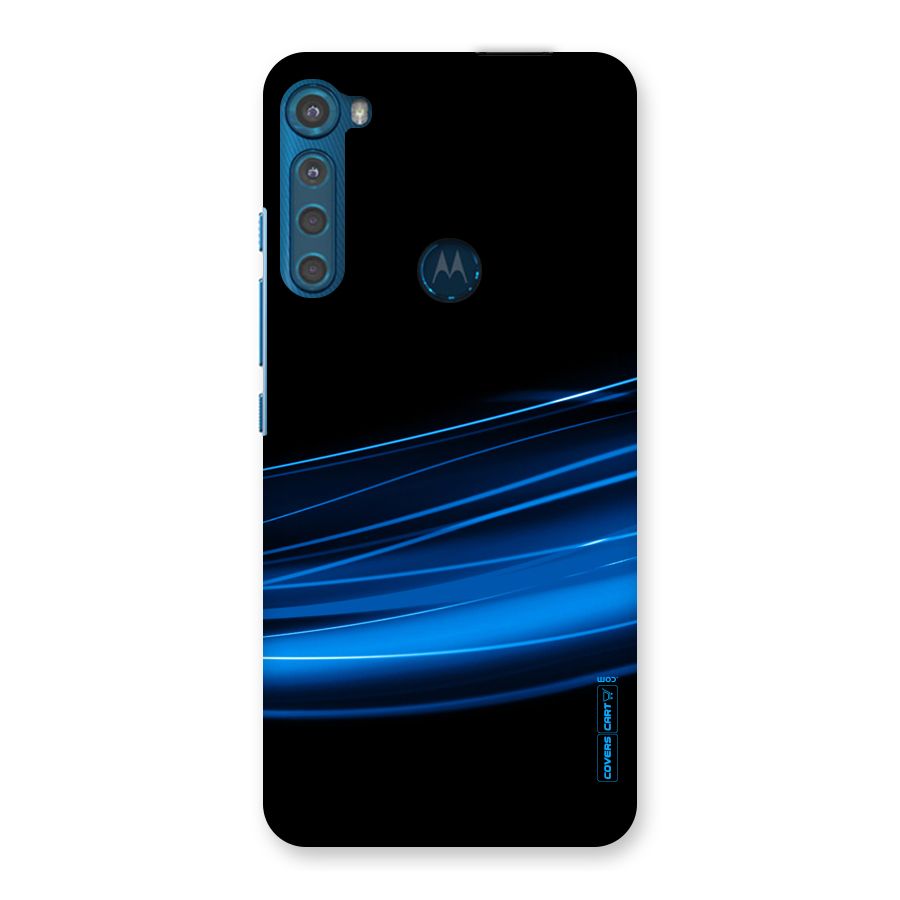 Blue Flow Back Case for Motorola One Fusion Plus