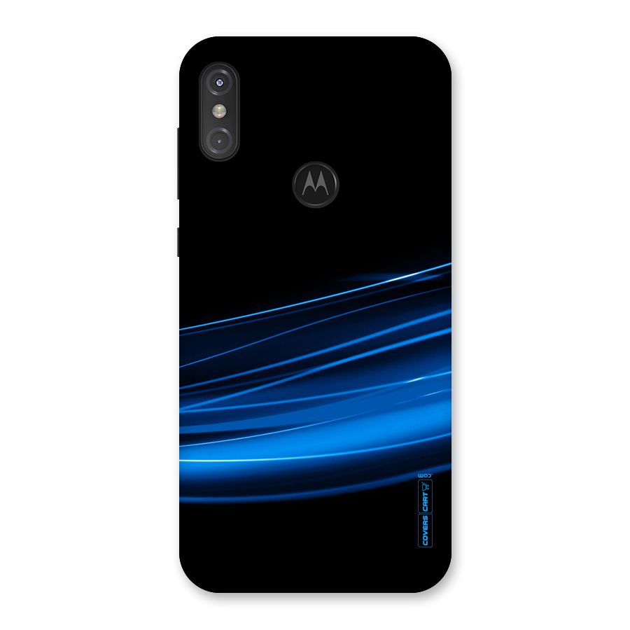 Blue Flow Back Case for Motorola One Power