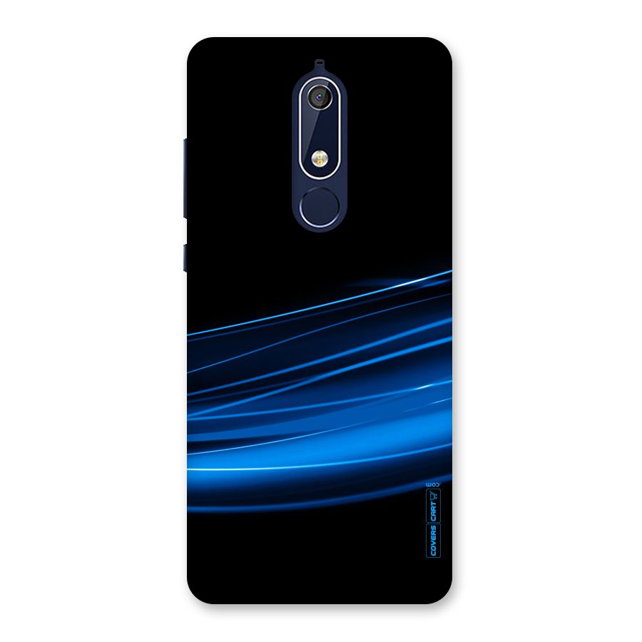 Blue Flow Back Case for Nokia 5.1