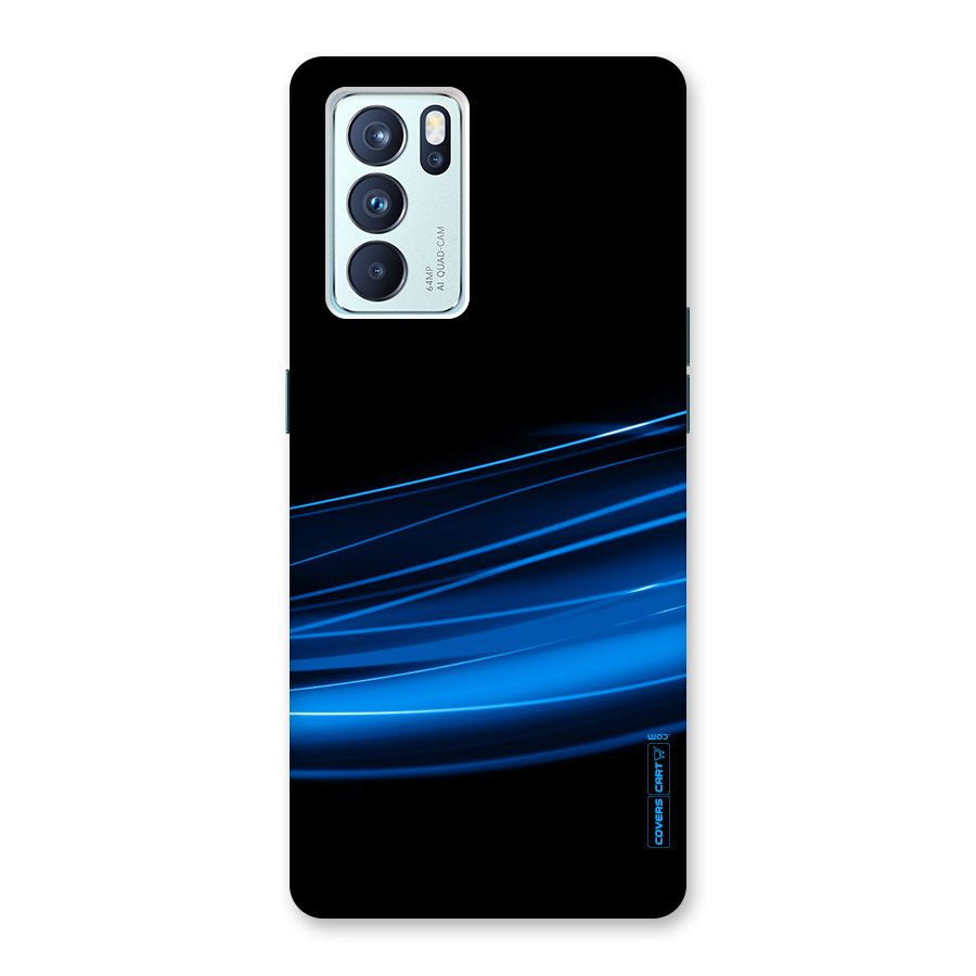 Blue Flow Back Case for Oppo Reno6 Pro 5G