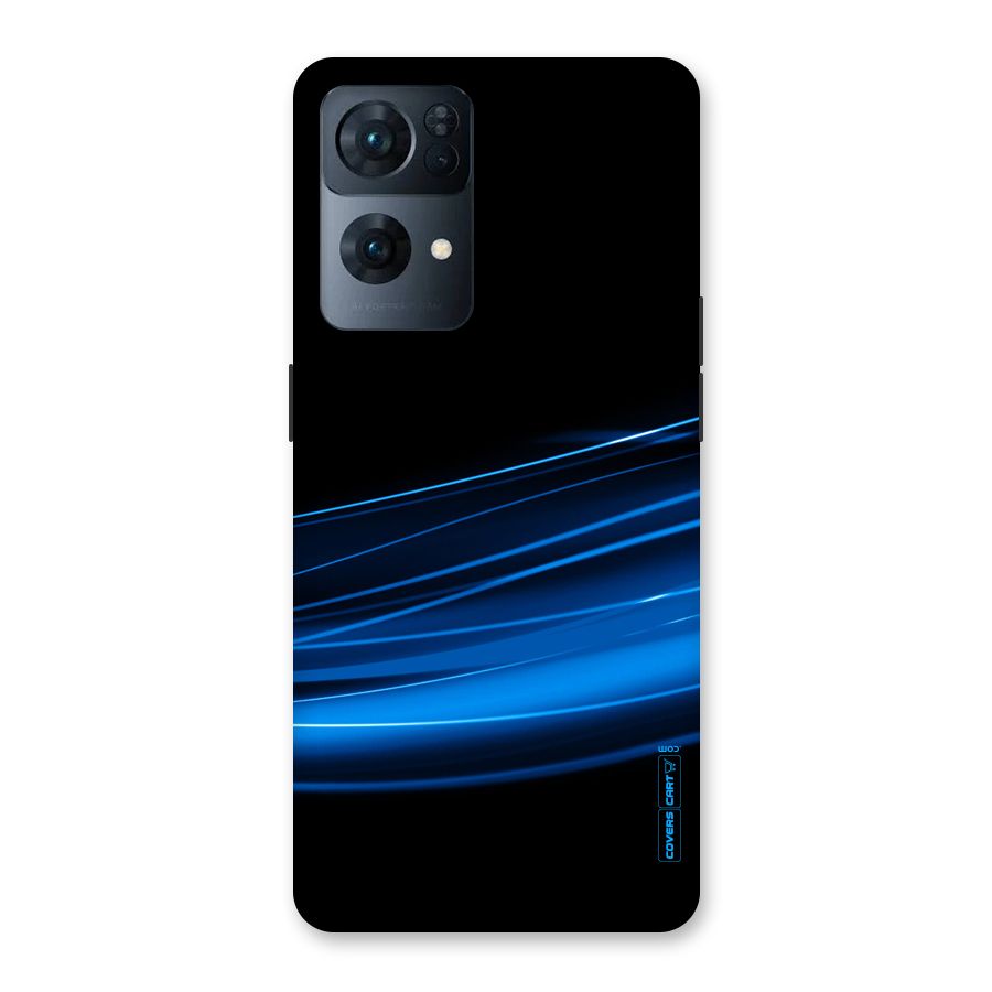 Blue Flow Back Case for Oppo Reno7 Pro 5G