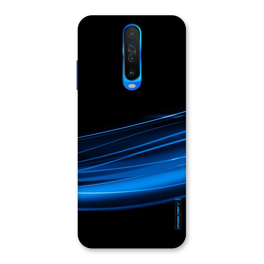 Blue Flow Back Case for Poco X2