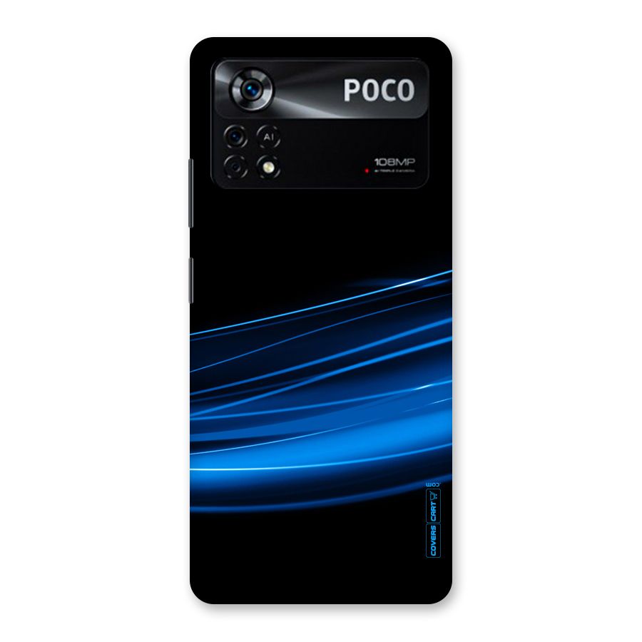 Blue Flow Back Case for Poco X4 Pro 5G