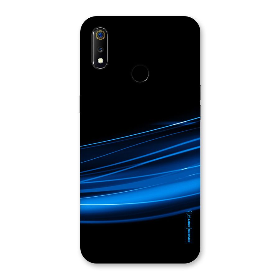 Blue Flow Back Case for Realme 3