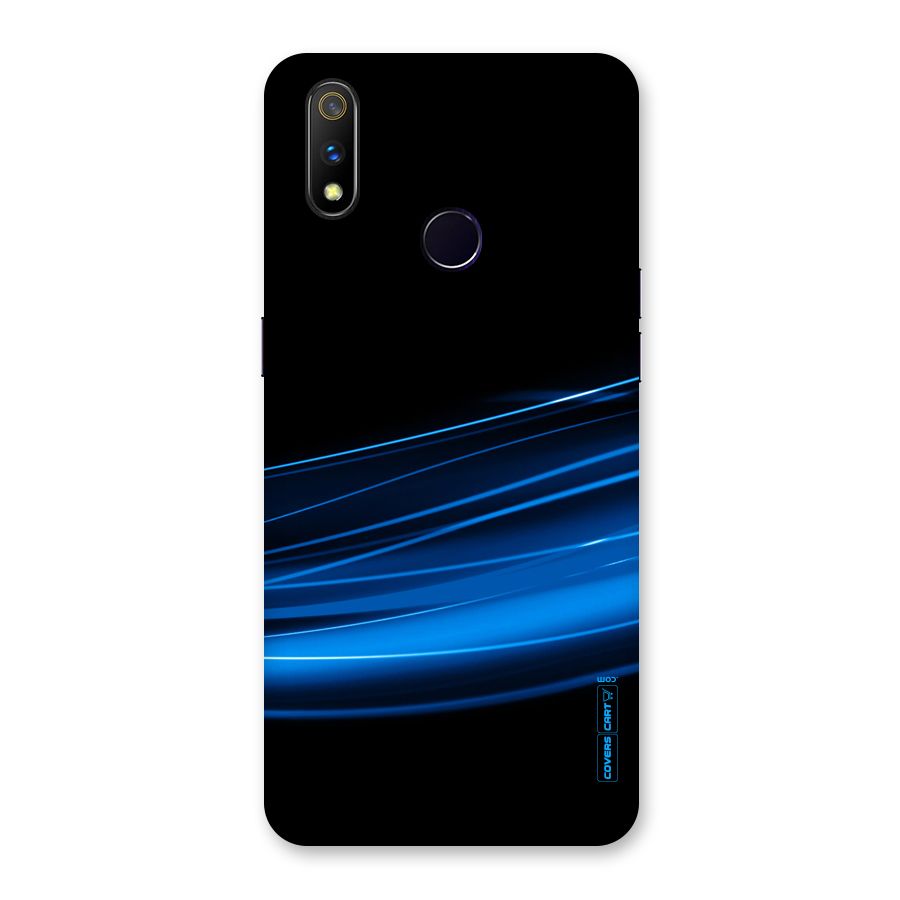 Blue Flow Back Case for Realme 3 Pro