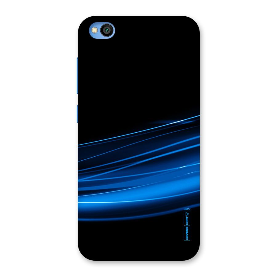 Blue Flow Back Case for Redmi Go