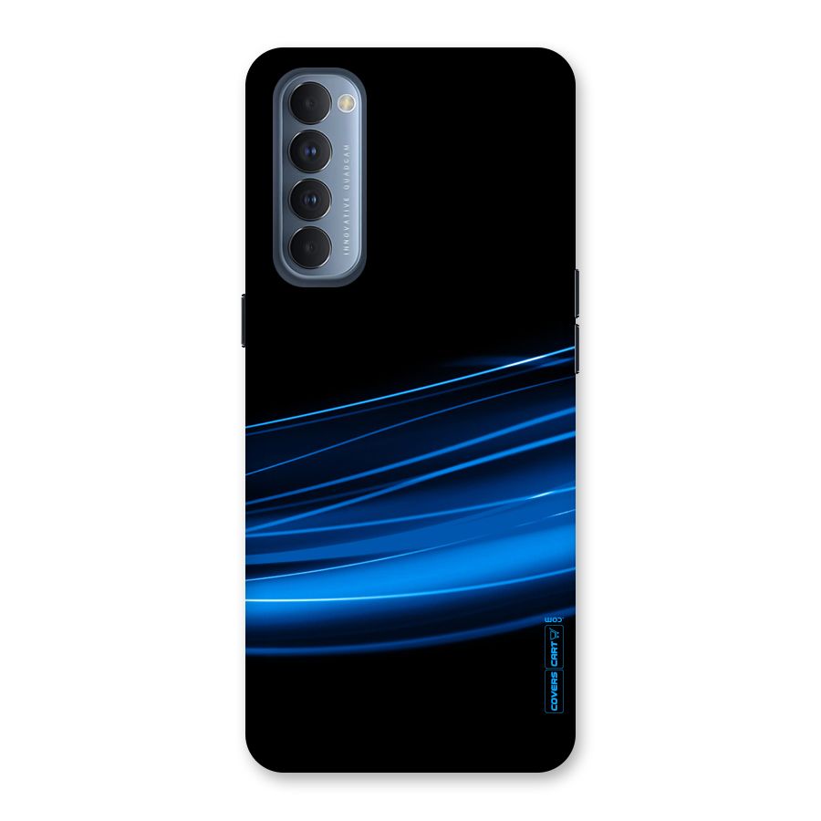 Blue Flow Back Case for Reno4 Pro