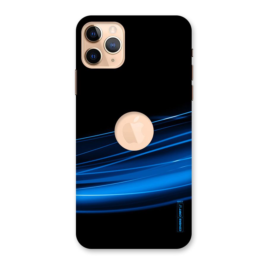 Blue Flow Back Case for iPhone 11 Pro Max Logo Cut