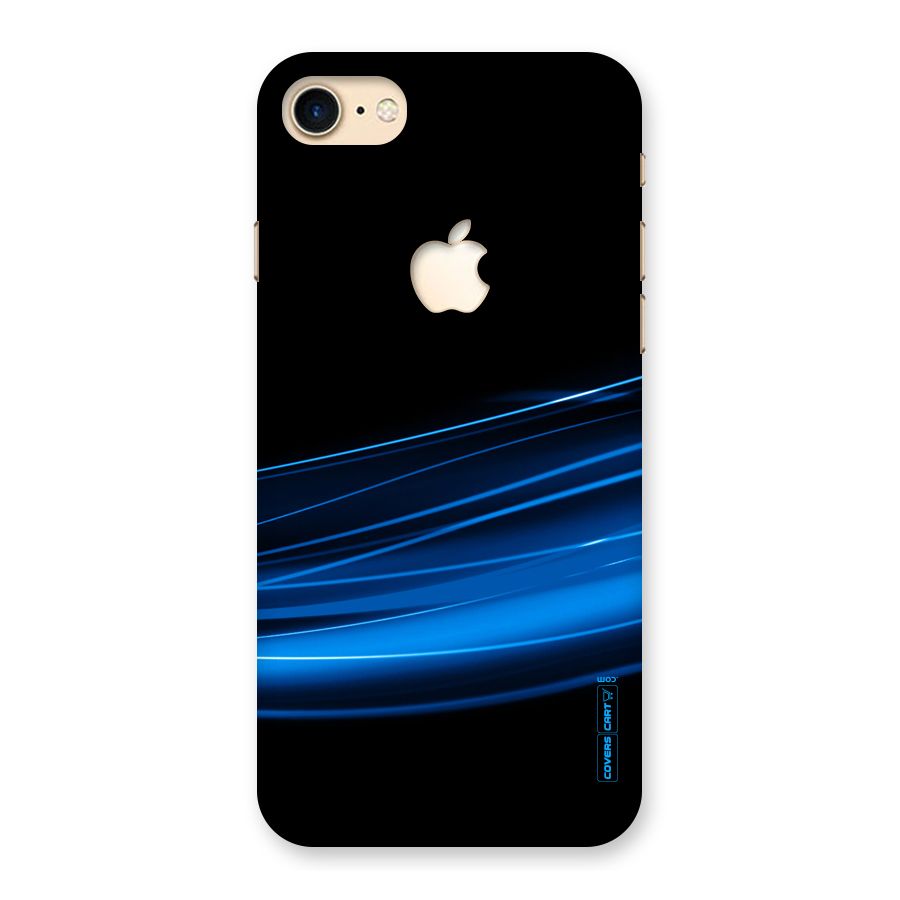 Blue Flow Back Case for iPhone 7 Apple Cut