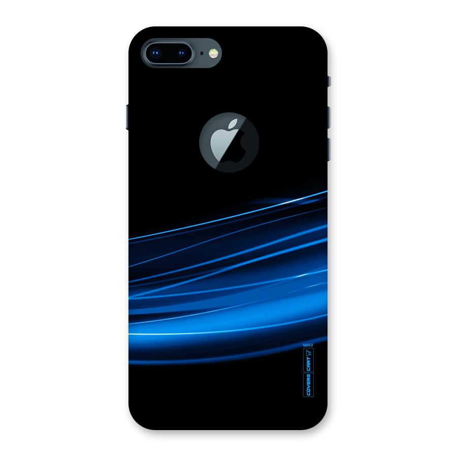 Blue Flow Back Case for iPhone 7 Plus Logo Cut