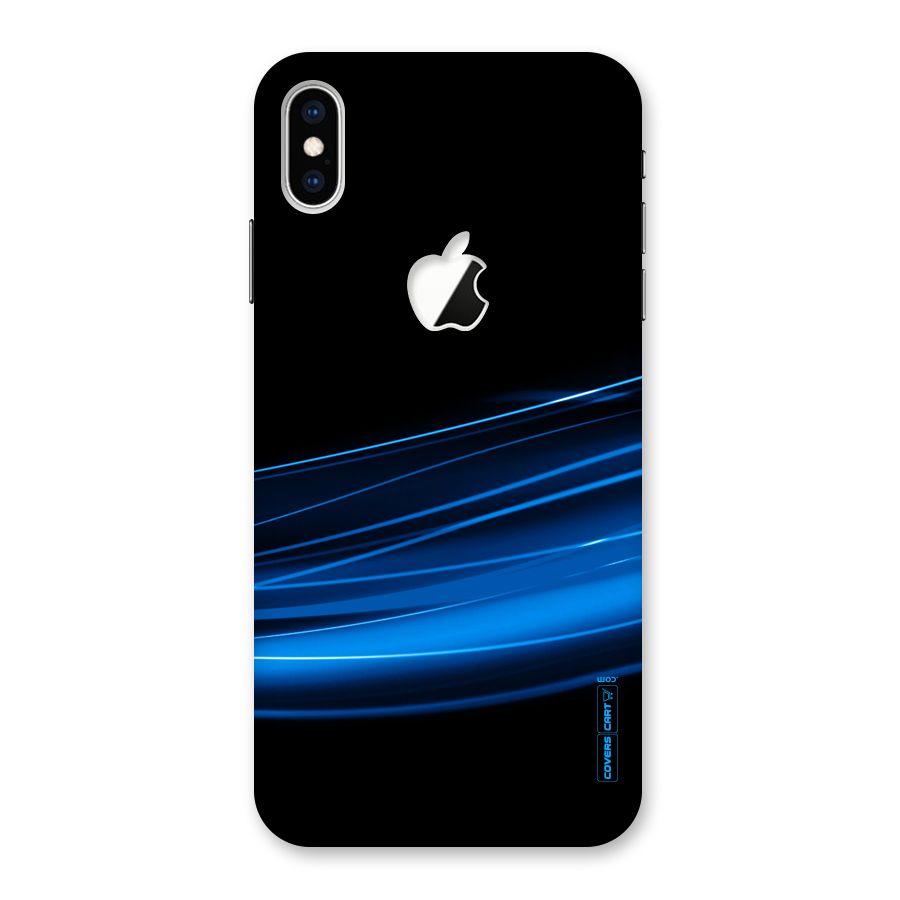 Blue Flow Back Case for iPhone XS Max Apple Cut