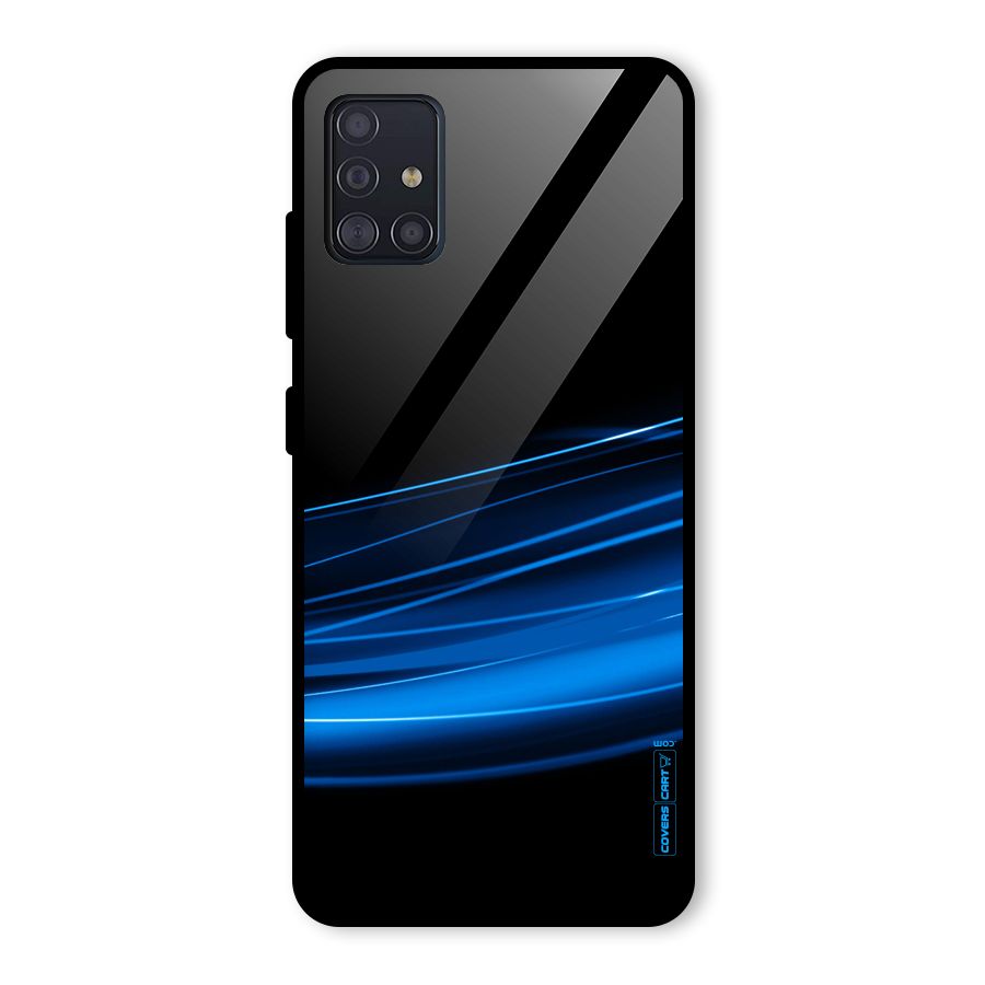 Blue Flow Glass Back Case for Galaxy A51