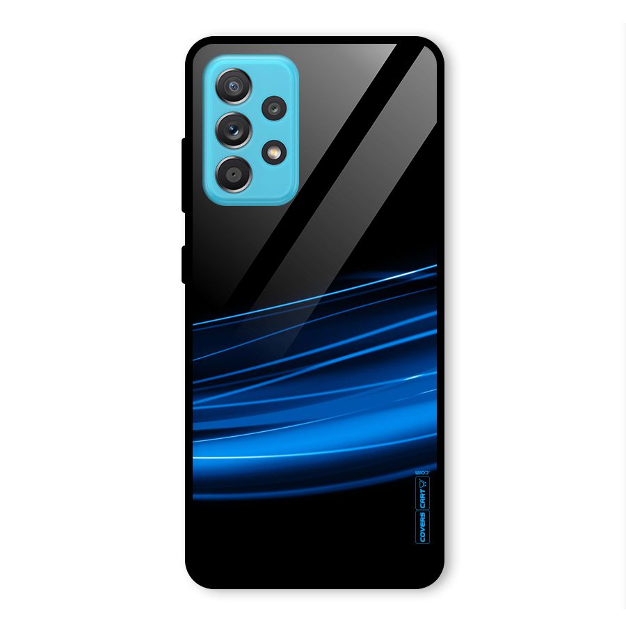 Blue Flow Glass Back Case for Galaxy A52