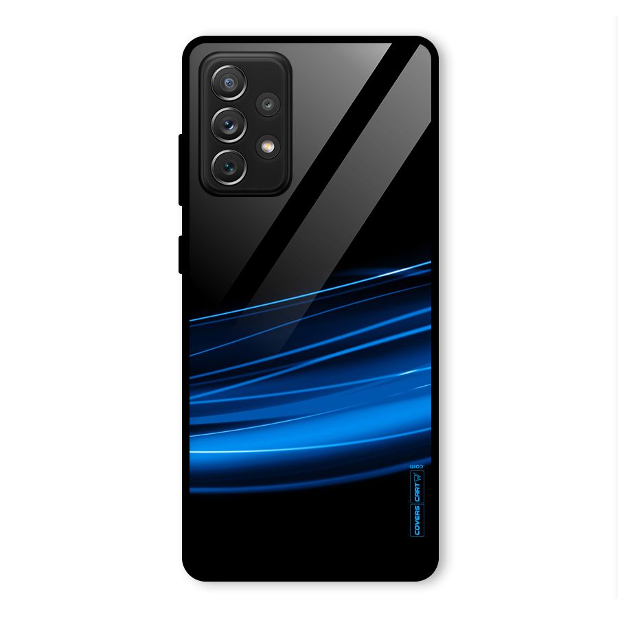 Blue Flow Glass Back Case for Galaxy A72