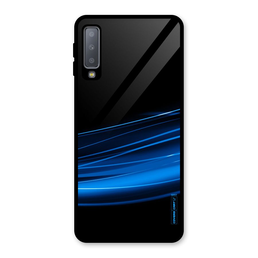 Blue Flow Glass Back Case for Galaxy A7 (2018)