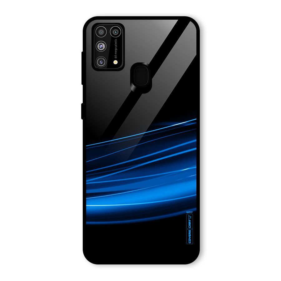Blue Flow Glass Back Case for Galaxy F41