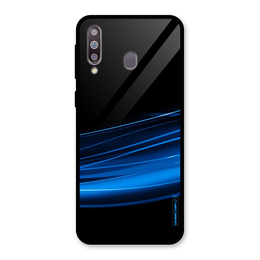 Blue Flow Glass Back Case for Galaxy M30
