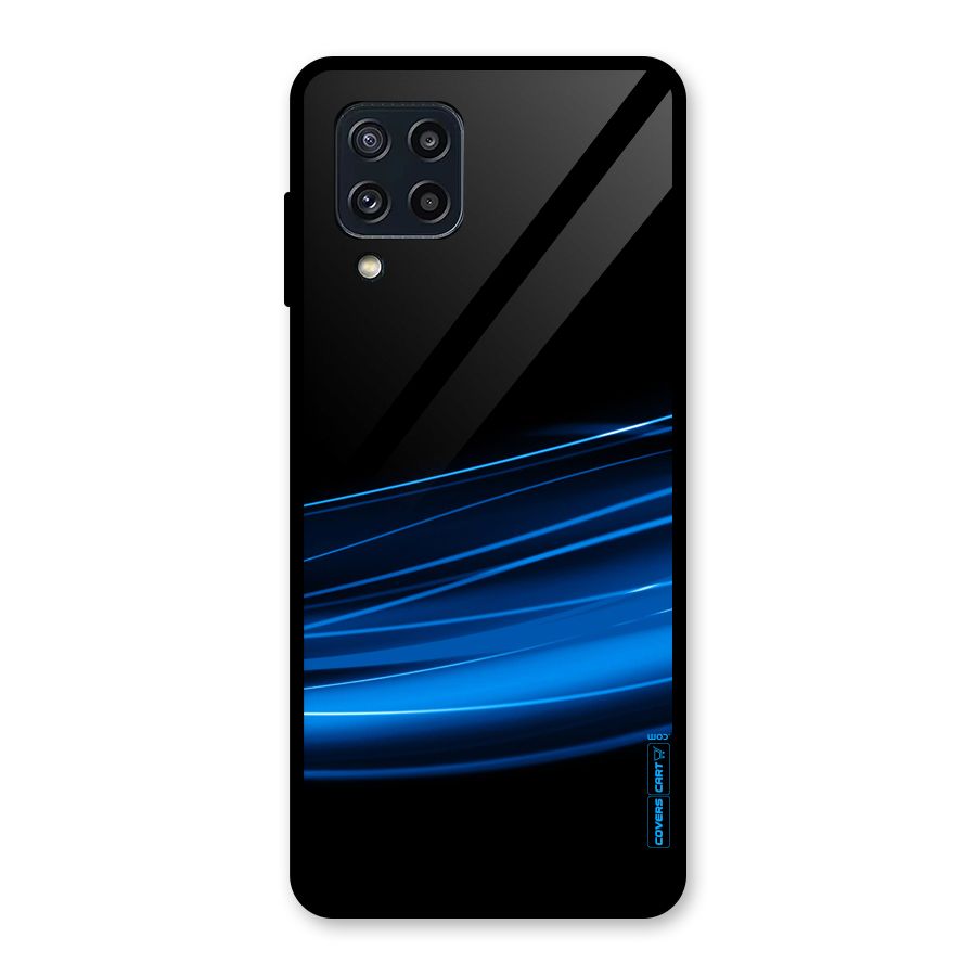 Blue Flow Glass Back Case for Galaxy M32