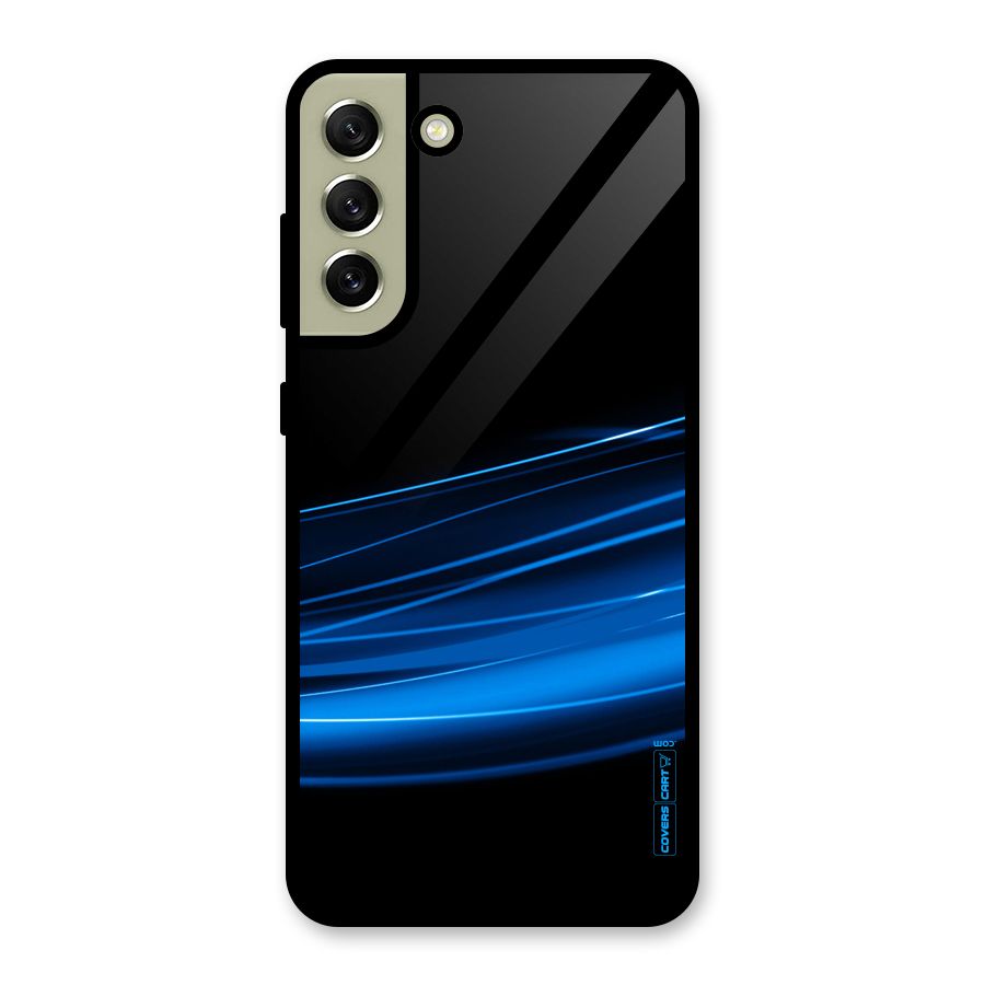 Blue Flow Glass Back Case for Galaxy S21 FE 5G