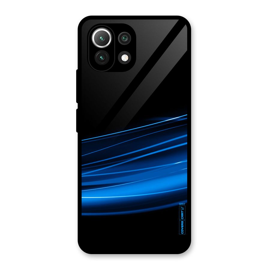 Blue Flow Glass Back Case for Mi 11 Lite NE 5G