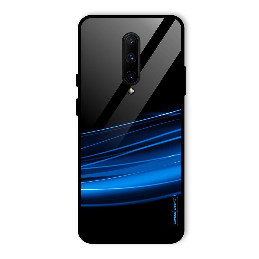 Blue Flow Glass Back Case for OnePlus 7 Pro