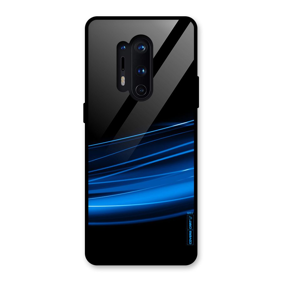 Blue Flow Glass Back Case for OnePlus 8 Pro