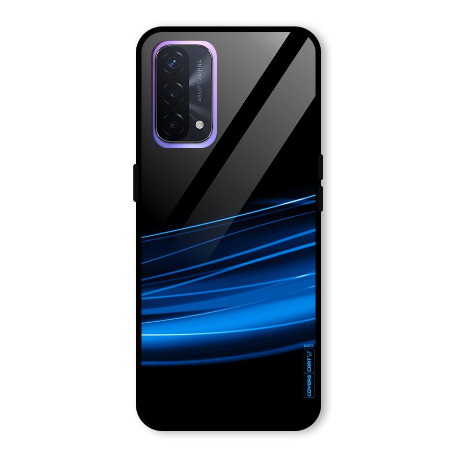 Blue Flow Glass Back Case for Oppo A74 5G