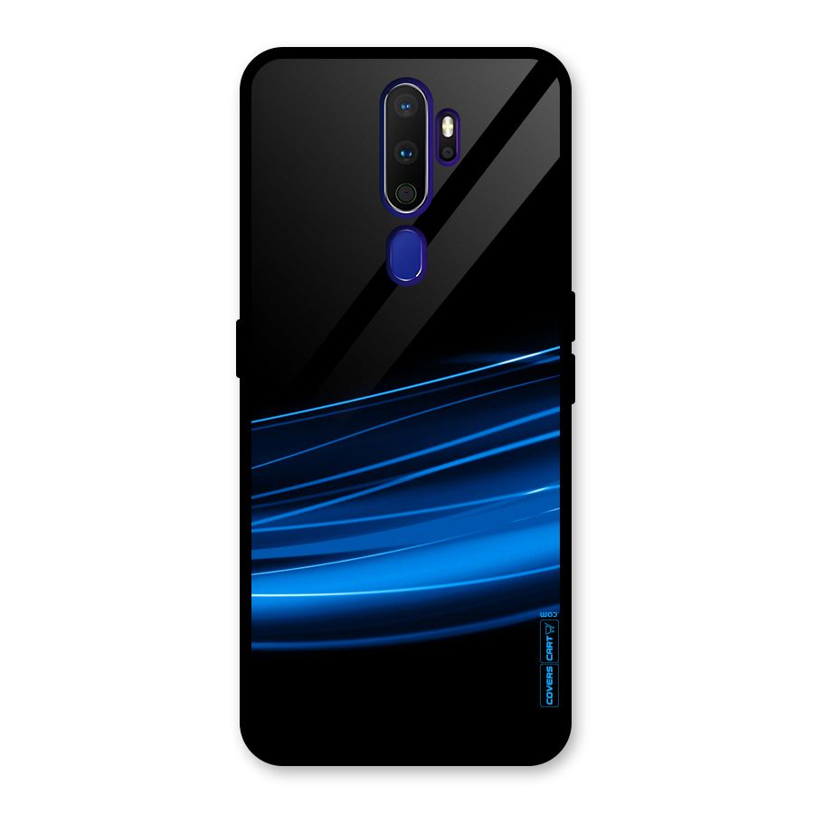 Blue Flow Glass Back Case for Oppo A9 (2020)