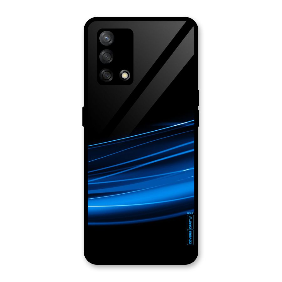 Blue Flow Glass Back Case for Oppo F19