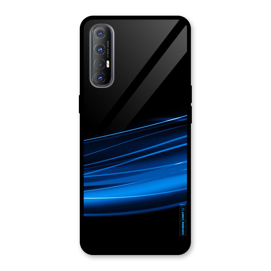 Blue Flow Glass Back Case for Oppo Reno3 Pro