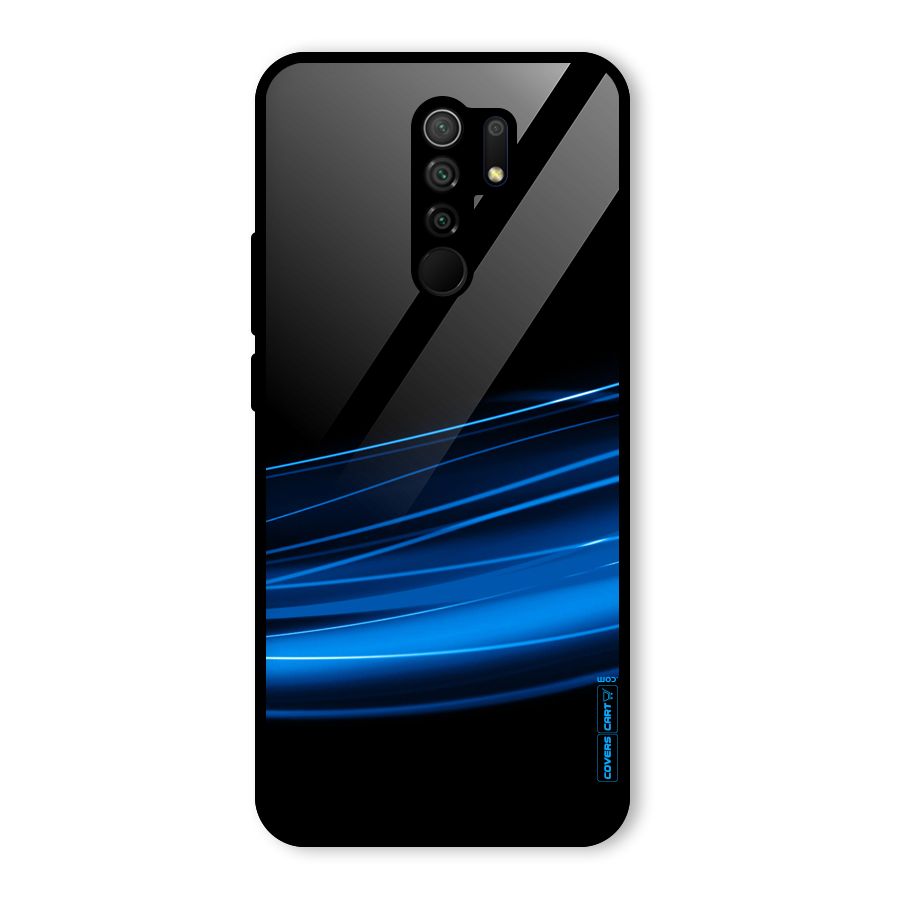 Blue Flow Glass Back Case for Poco M2