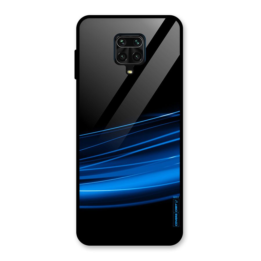 Blue Flow Glass Back Case for Poco M2 Pro