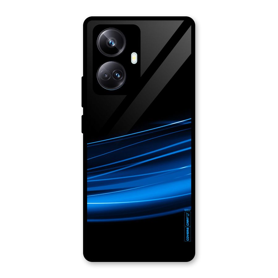 Blue Flow Glass Back Case for Realme 10 Pro Plus