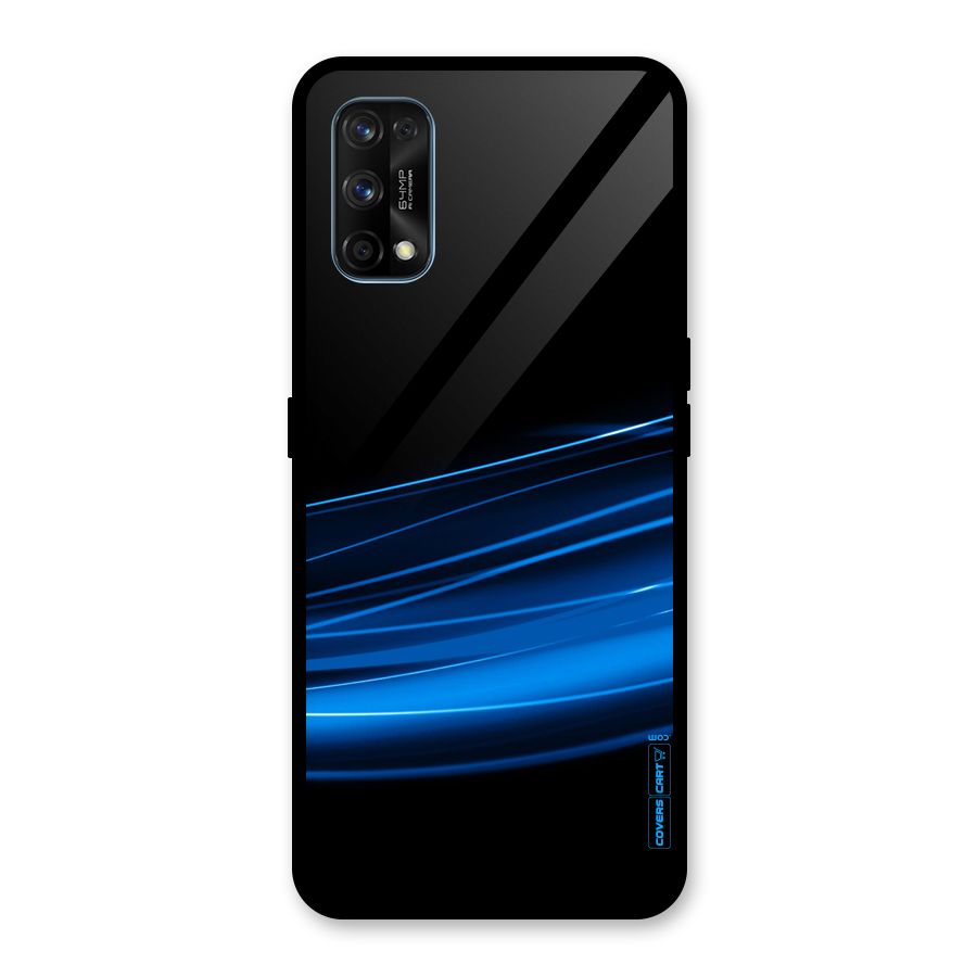 Blue Flow Glass Back Case for Realme 7 Pro