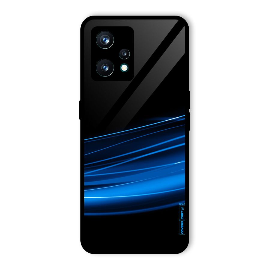 Blue Flow Glass Back Case for Realme 9 Pro Plus 5G