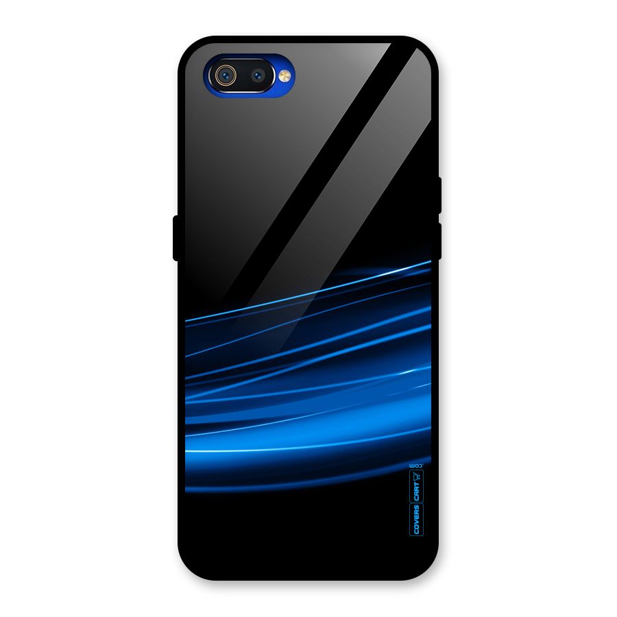 Blue Flow Glass Back Case for Realme C2