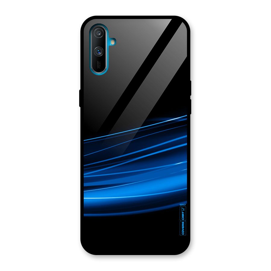 Blue Flow Glass Back Case for Realme C3