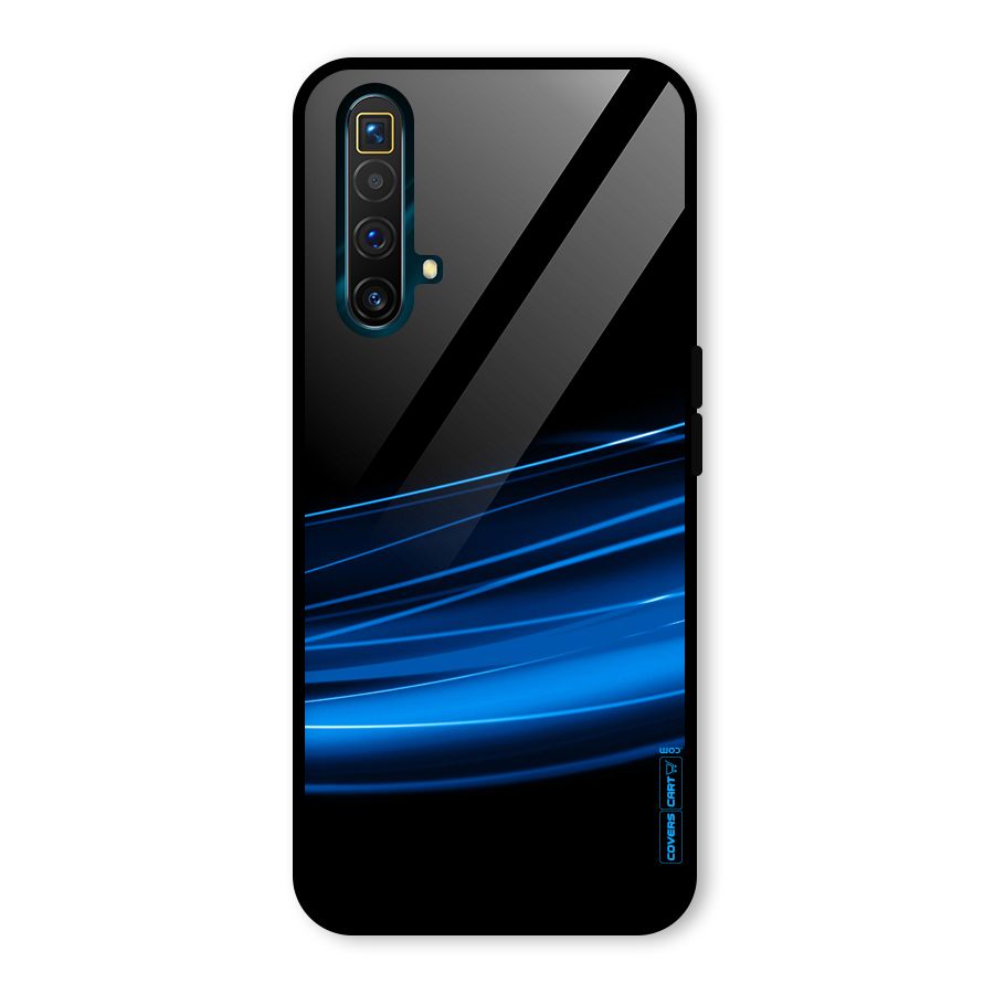 Blue Flow Glass Back Case for Realme X3