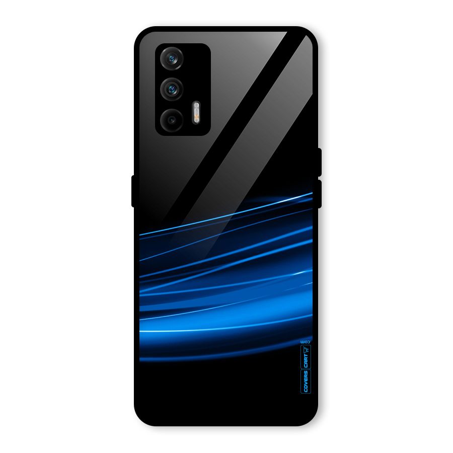 Blue Flow Glass Back Case for Realme X7 Max
